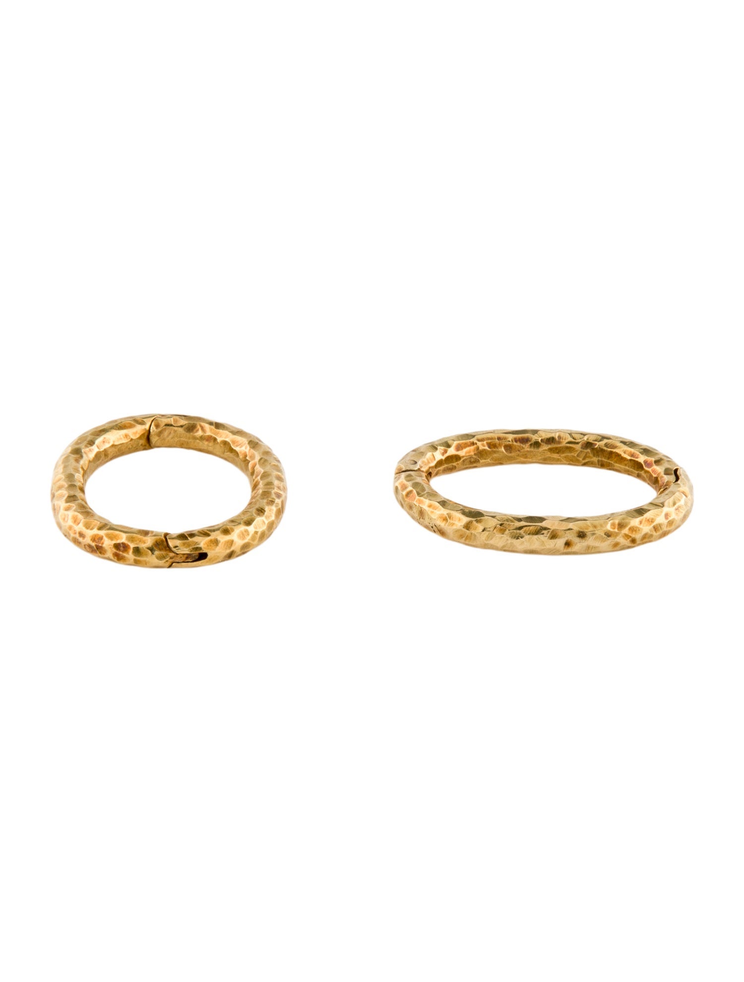 David Webb 18K Hammered Cufflinks