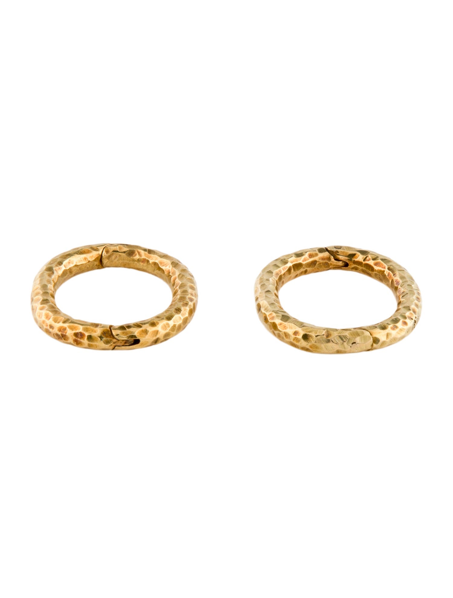 David Webb 18K Hammered Cufflinks