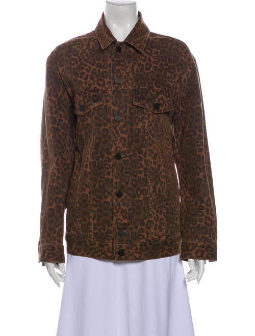 Denim x Alexander Wang Animal Print Denim Jacket D