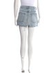 Denim x Alexander Wang Fringe Trim Accent Mini Skirt