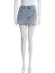 Denim x Alexander Wang Fringe Trim Accent Mini Skirt