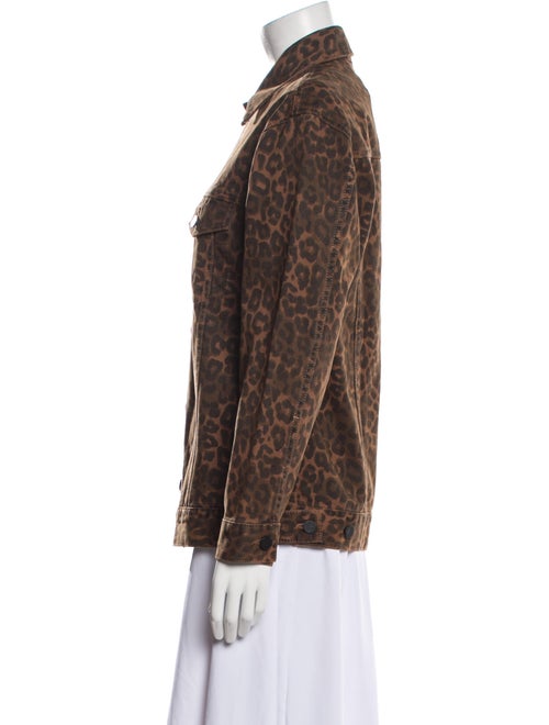 Denim x Alexander Wang Animal Print Denim Jacket