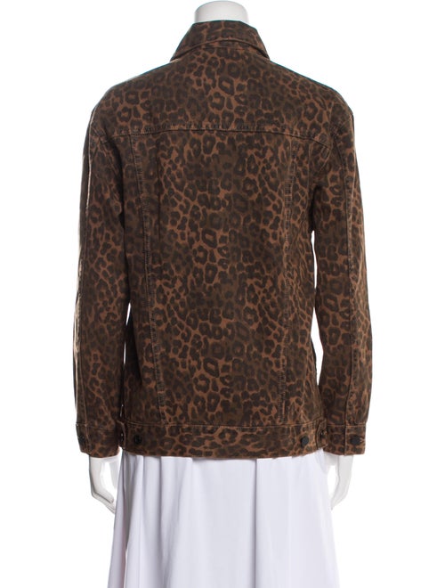 Denim x Alexander Wang Animal Print Denim Jacket