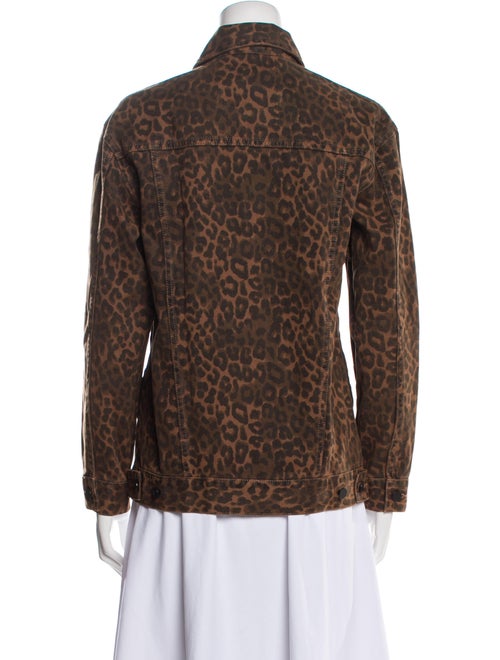 Denim x Alexander Wang Animal Print Denim Jacket