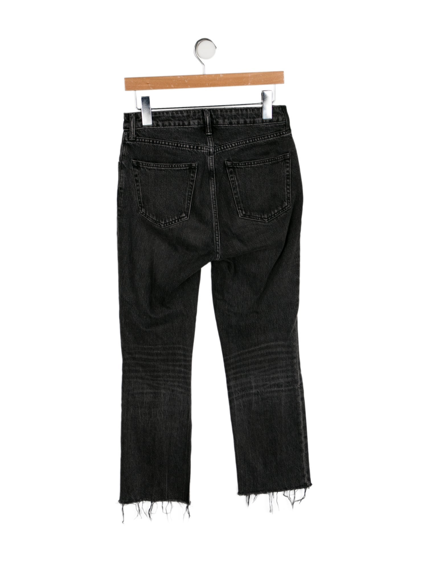 Denim x Alexander Wang Mid-Rise Straight Leg Jeans
