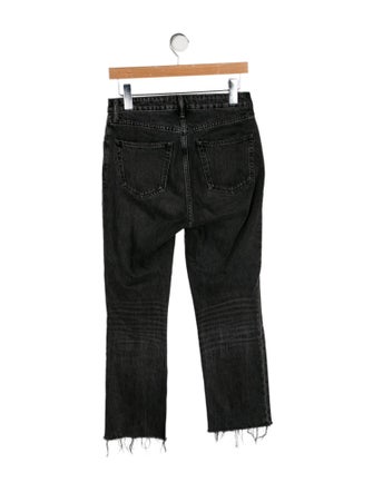 Denim x Alexander Wang Mid-Rise Straight Leg Jeans