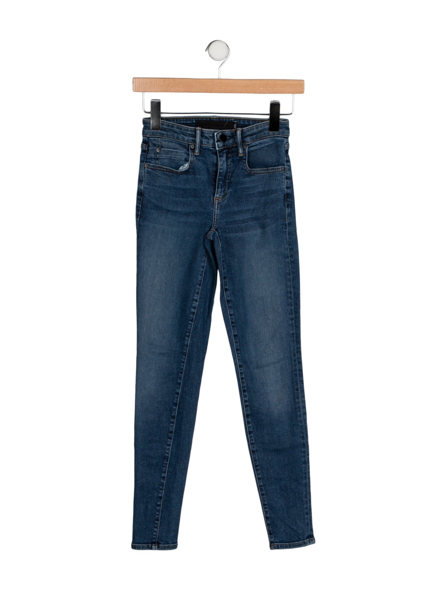 Denim x Alexander Wang Mid-Rise Skinny Leg Jeans