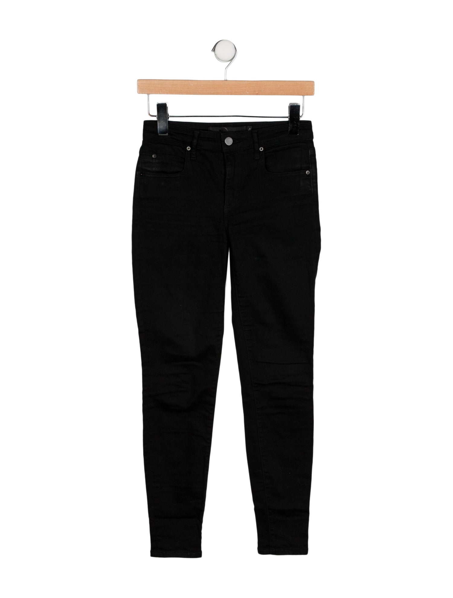 Denim x Alexander Wang Mid-Rise Skinny Leg Jeans