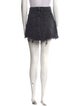Denim x Alexander Wang Raw-Edge Trim Mini Skirt