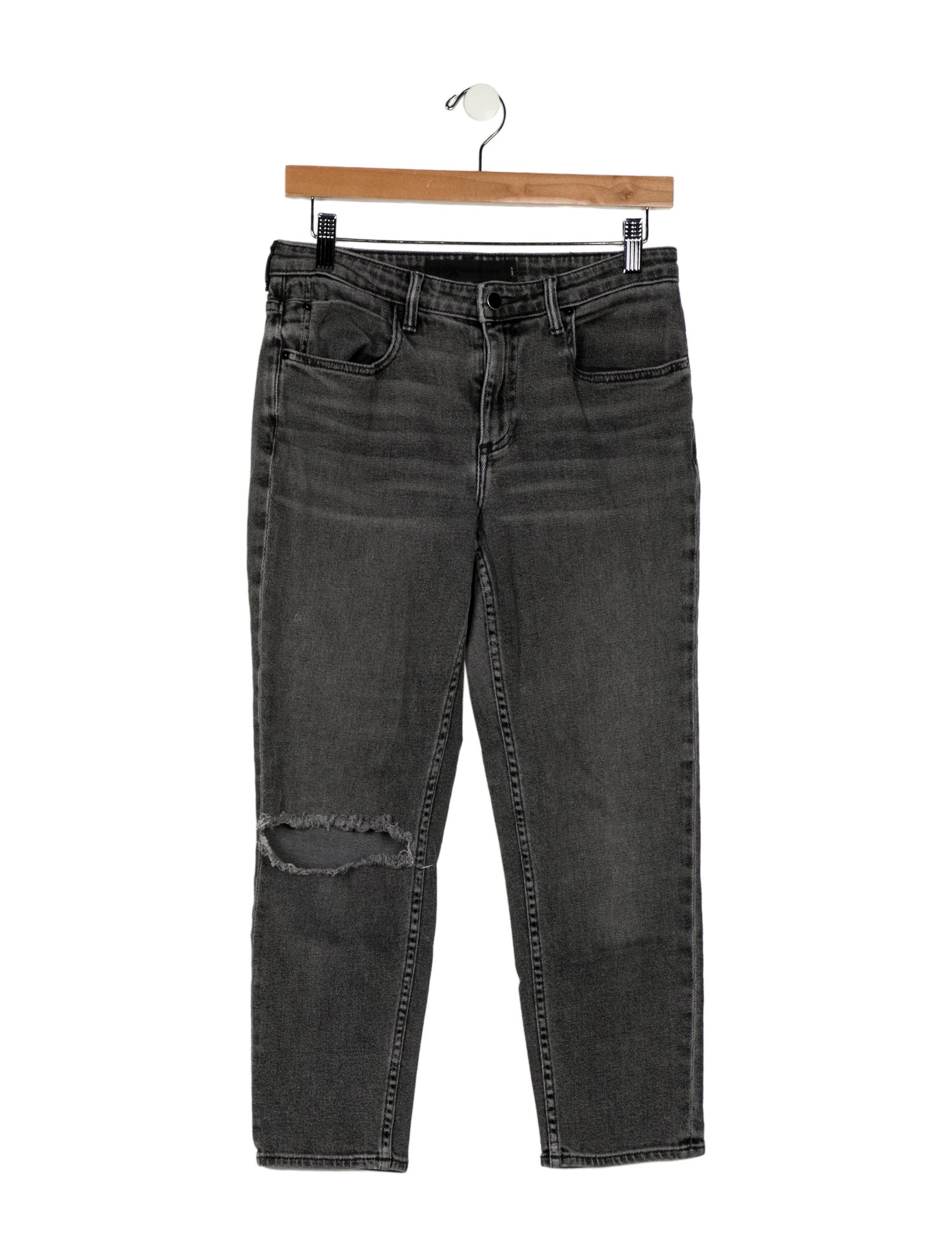 Denim x Alexander Wang Mid-Rise Skinny Leg Jeans