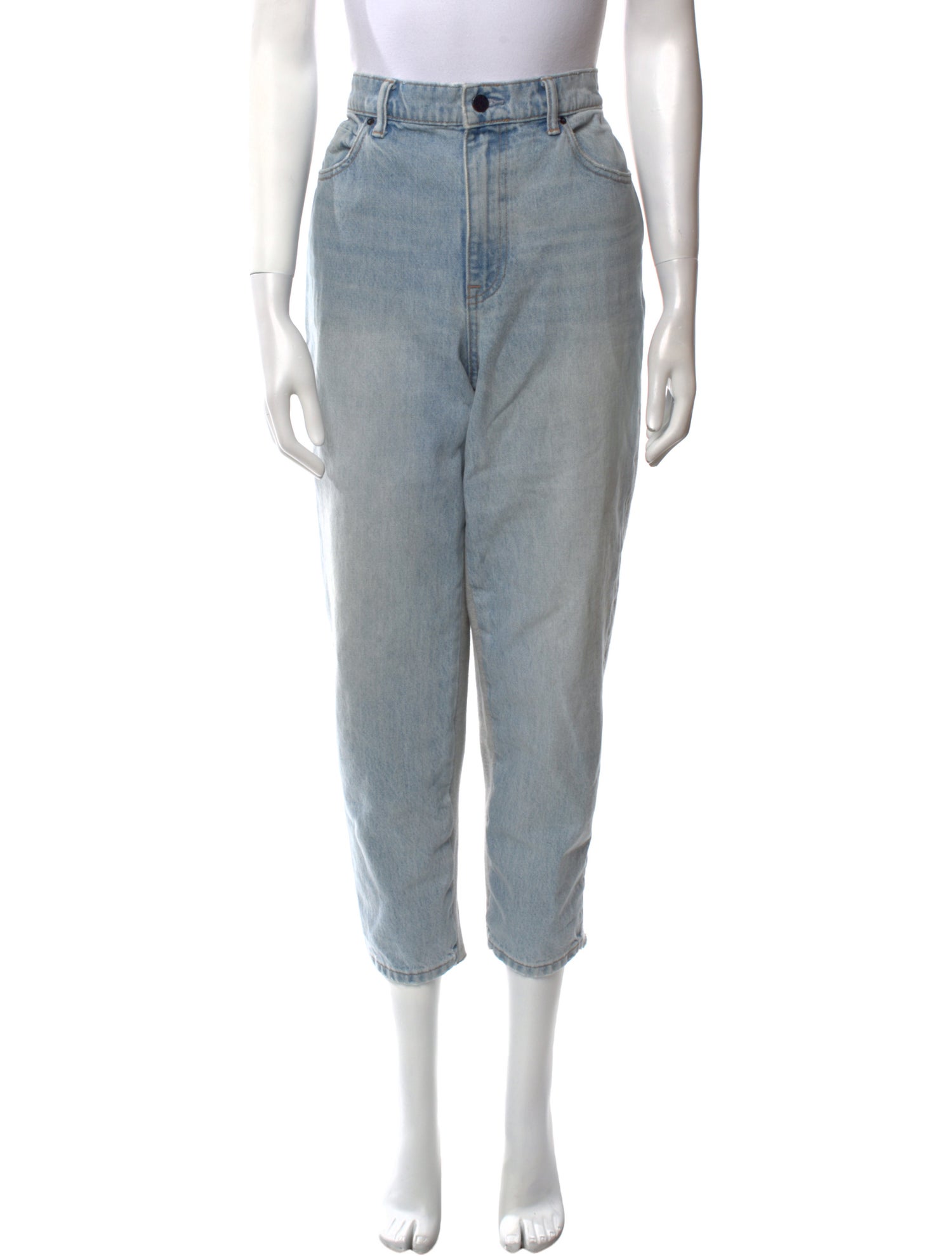 Denim x Alexander Wang High-Rise Straight Leg Jeans