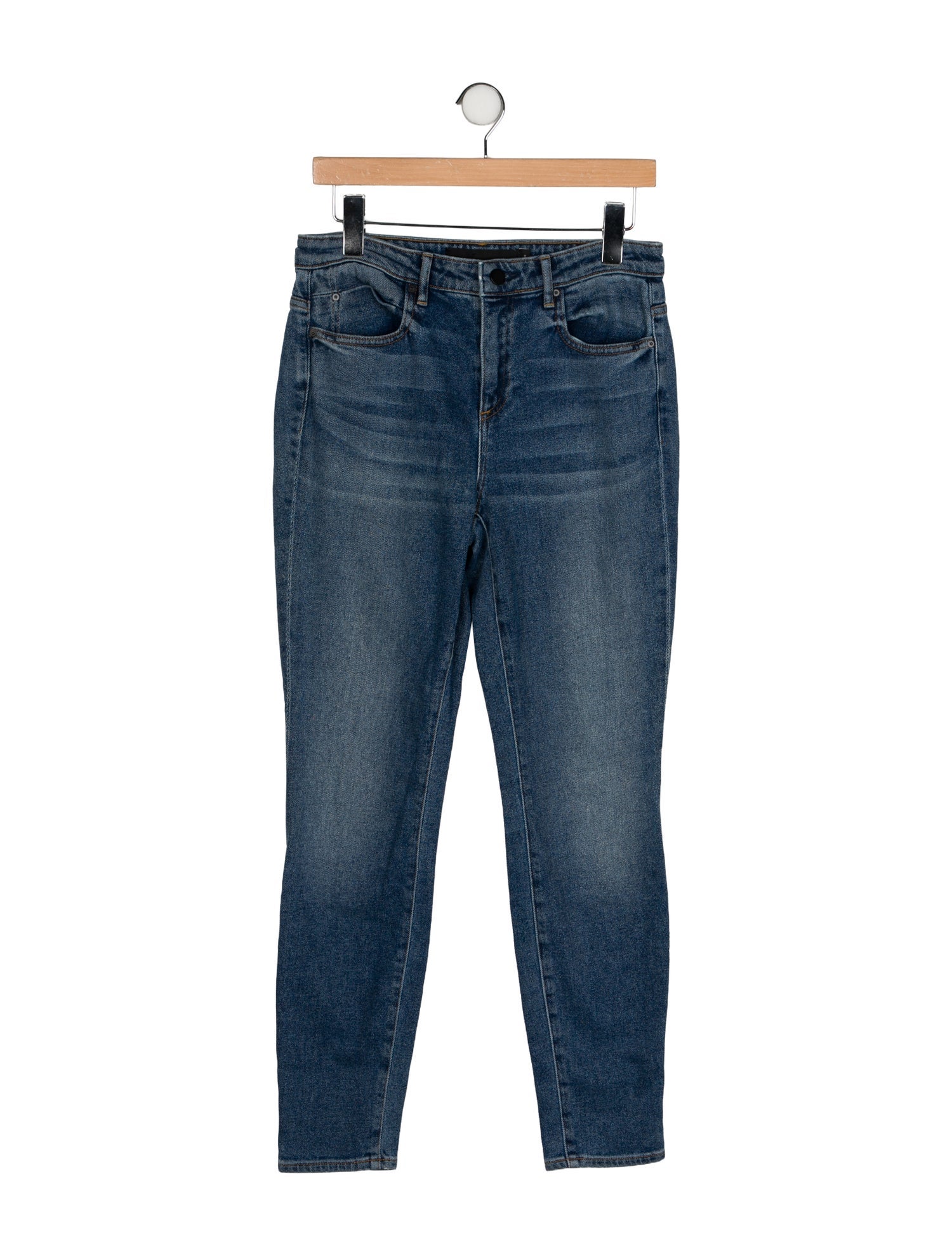 Denim x Alexander Wang Mid-Rise Skinny Leg Jeans