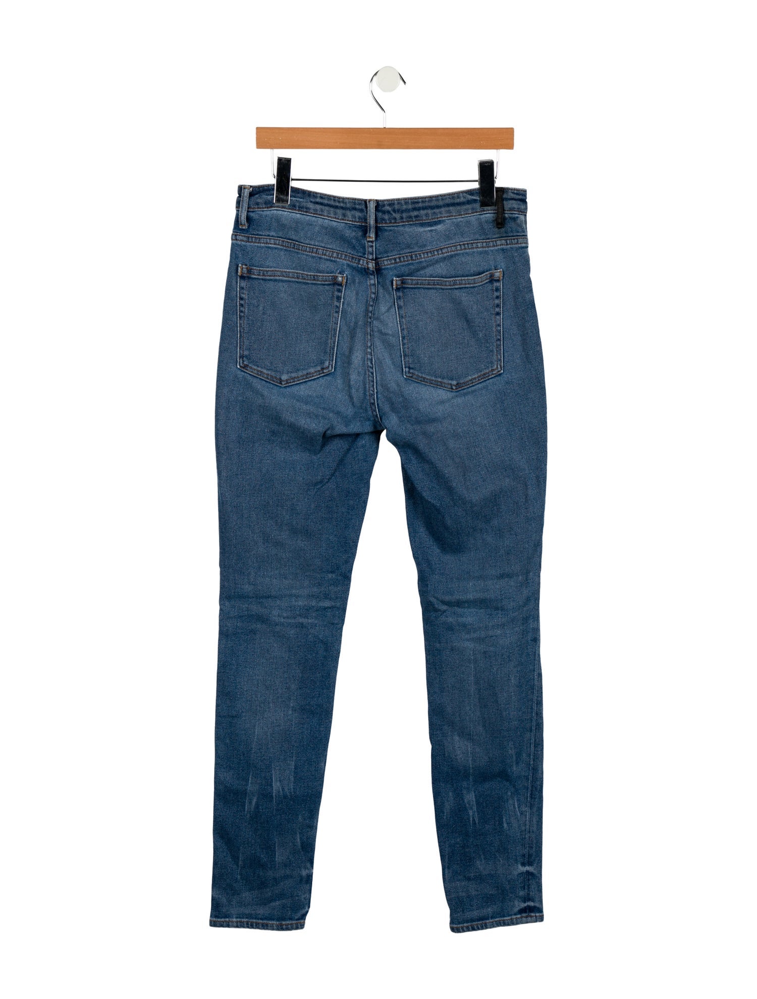 Denim x Alexander Wang Mid-Rise Skinny Leg Jeans