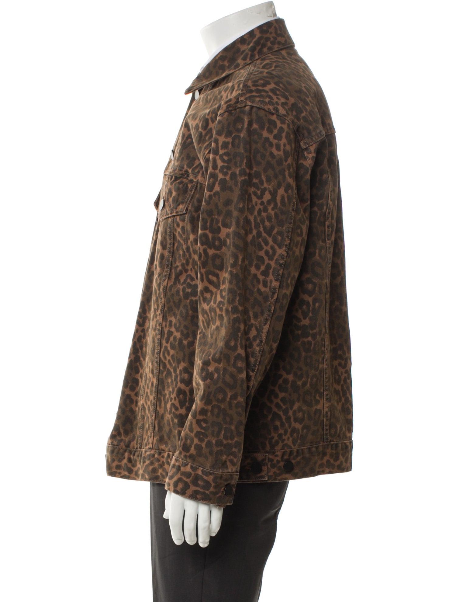 Denim x Alexander Wang Animal Print Trucker Jacket