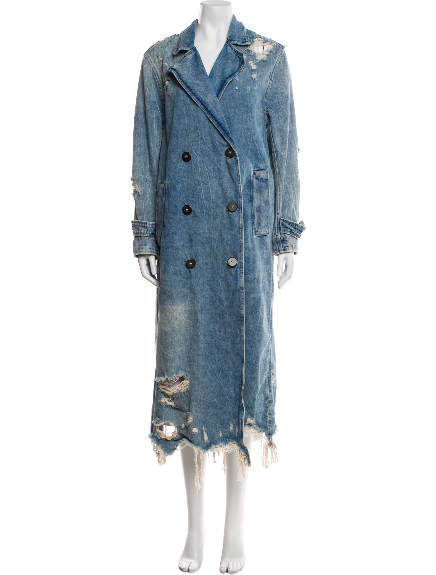 Denim x Alexander Wang Printed Trench Coat