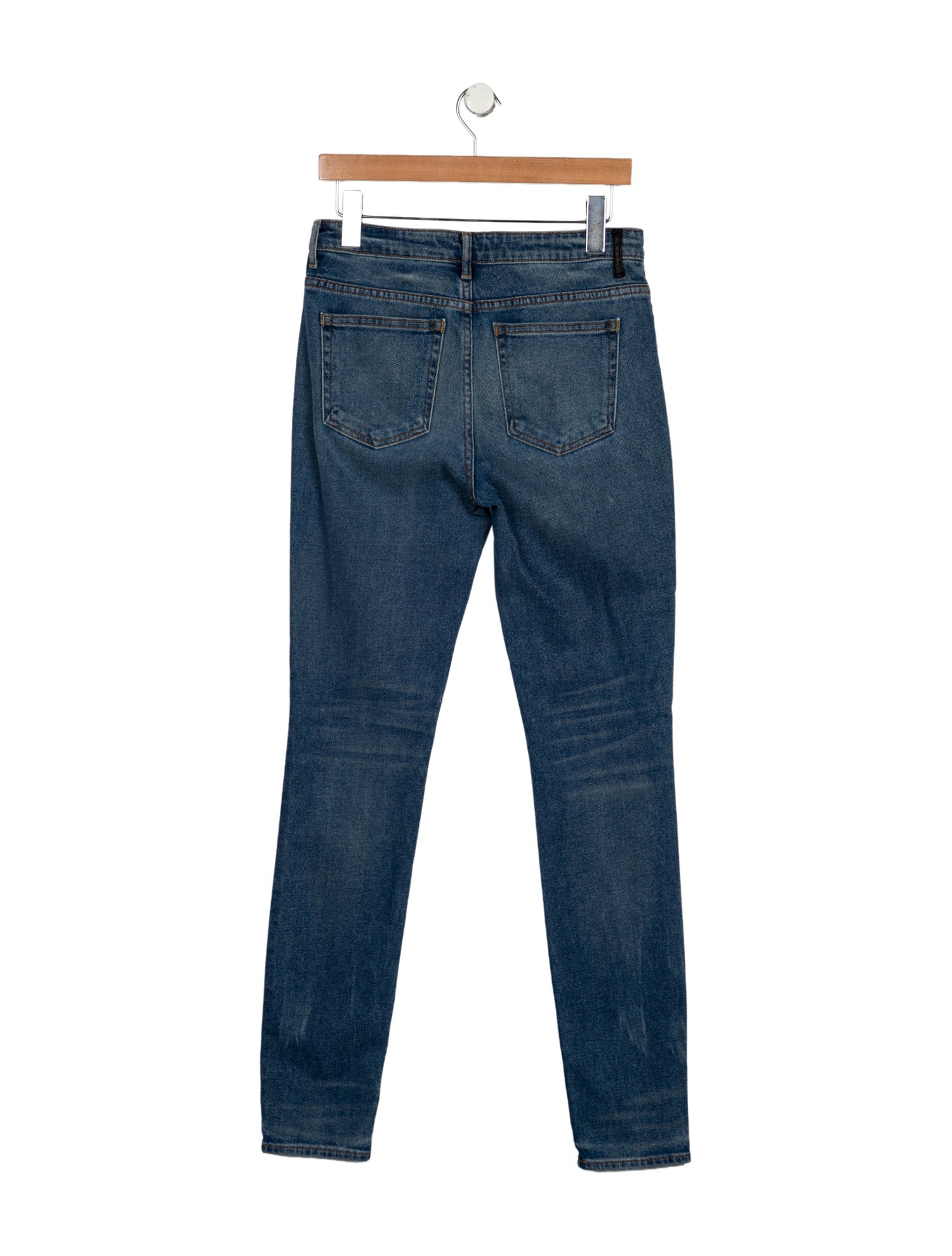 Denim x Alexander Wang Mid-Rise Skinny Leg Jeans
