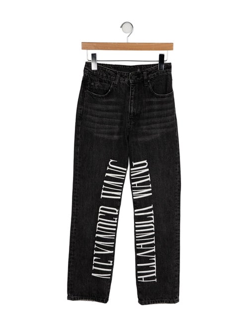 Denim x Alexander Wang High-Rise Straight Leg Jeans