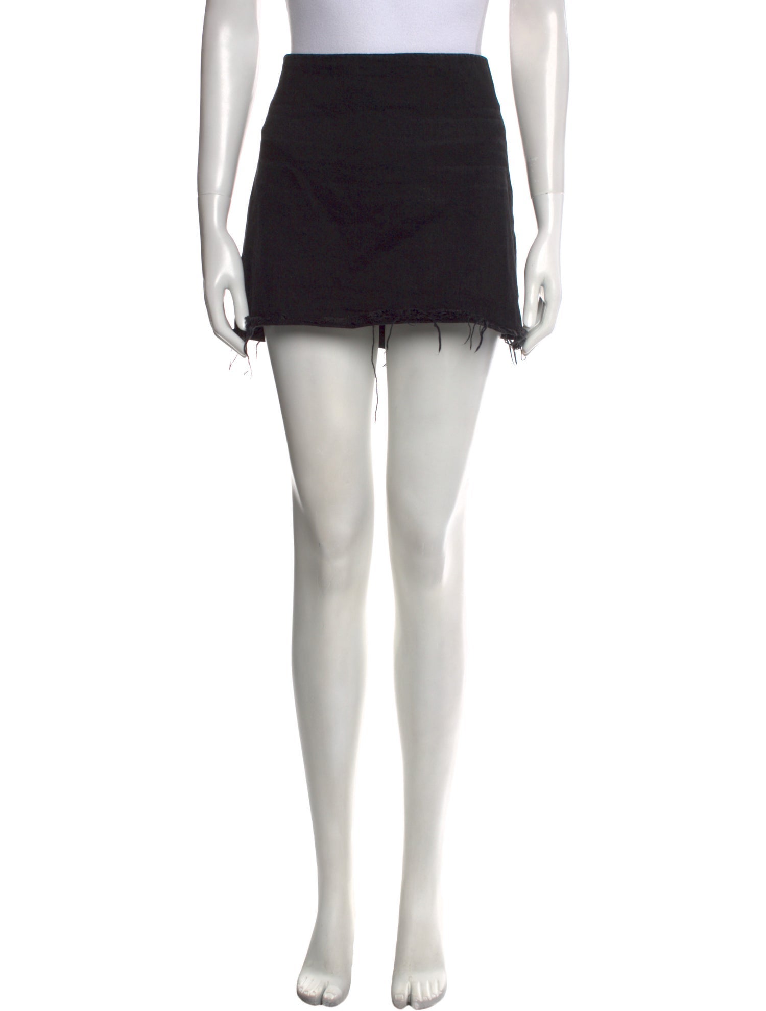 Denim x Alexander Wang Distressed Accents Mini Skirt