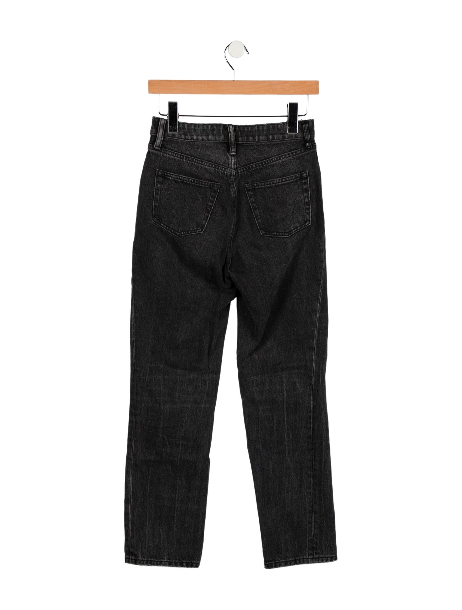 Denim x Alexander Wang Mid-Rise Straight Leg Jeans