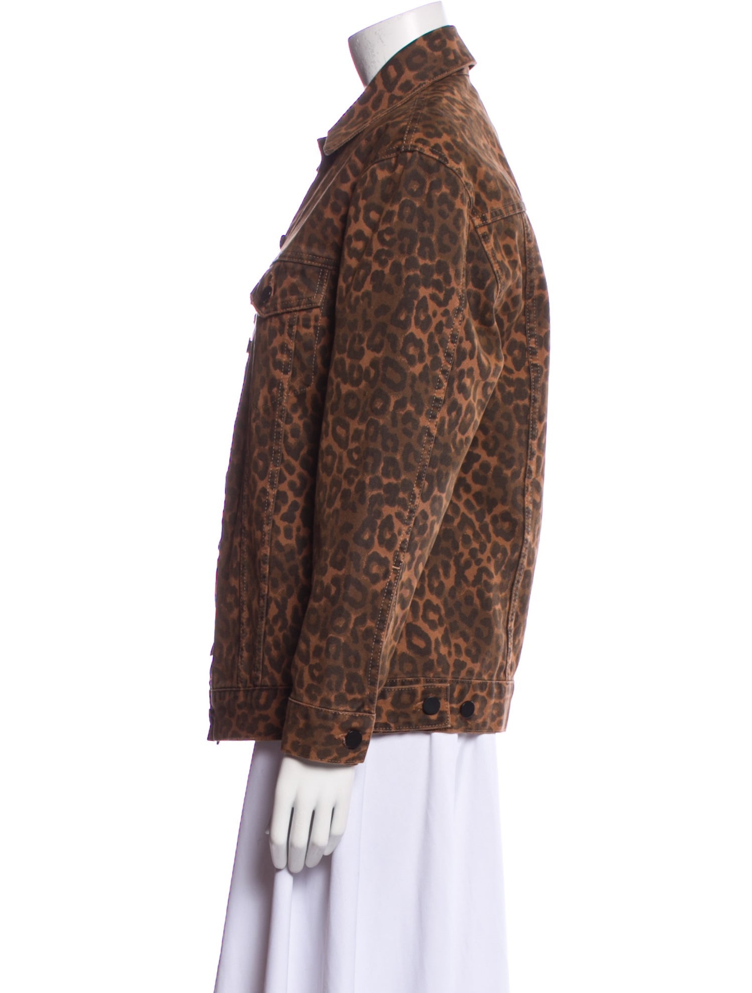 Denim x Alexander Wang Animal Print Denim Jacket