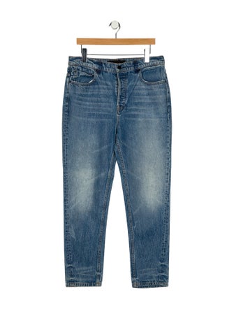 Denim x Alexander Wang High-Rise Straight Leg Jeans