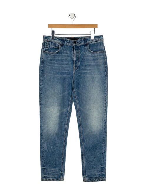 Denim x Alexander Wang High-Rise Straight Leg Jeans