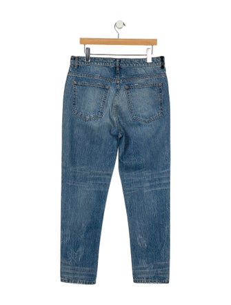 Denim x Alexander Wang High-Rise Straight Leg Jeans