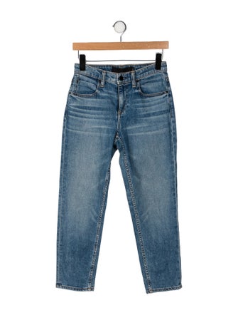 Denim x Alexander Wang Mid-Rise Straight Leg Jeans