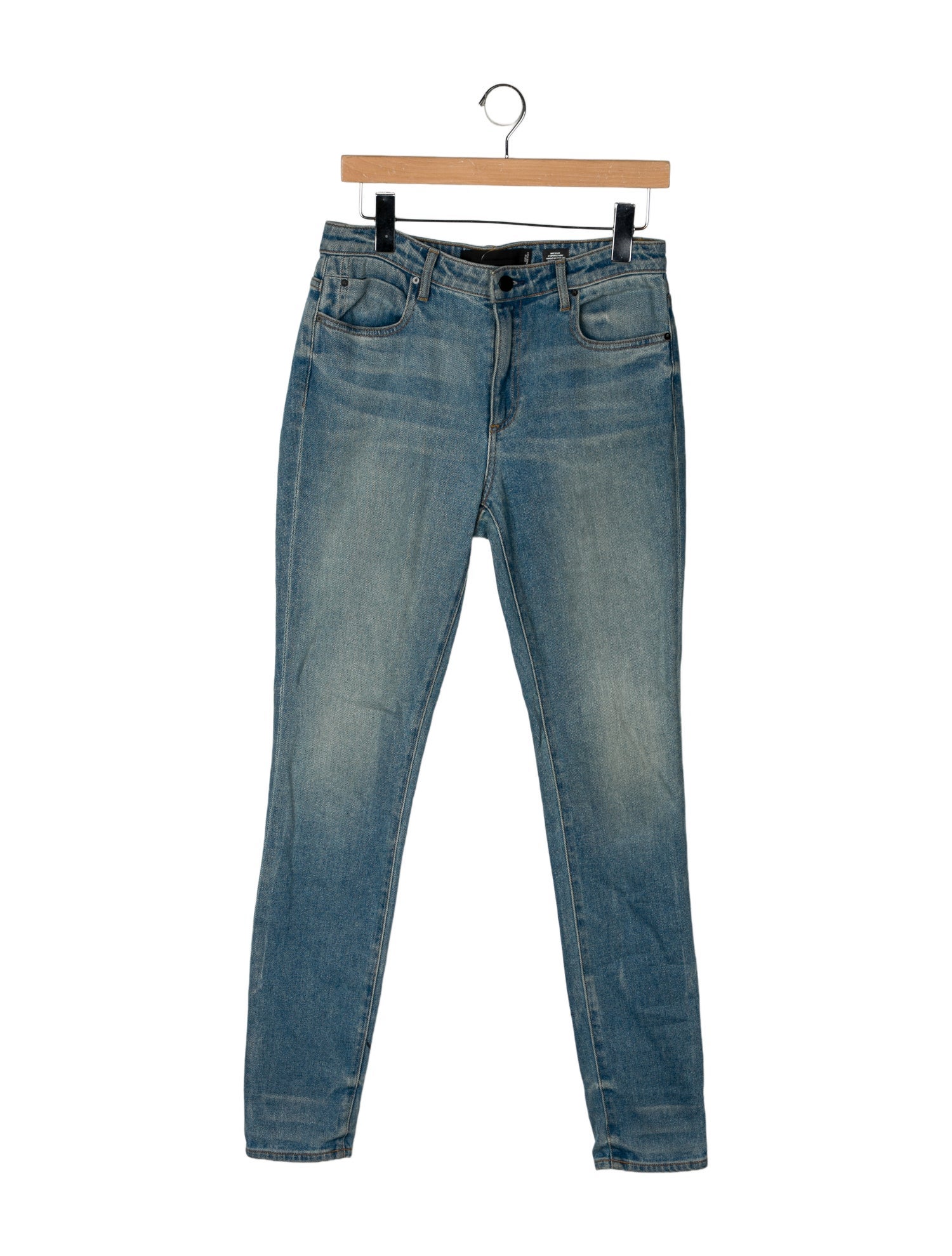 Denim x Alexander Wang Mid-Rise Skinny Leg Jeans