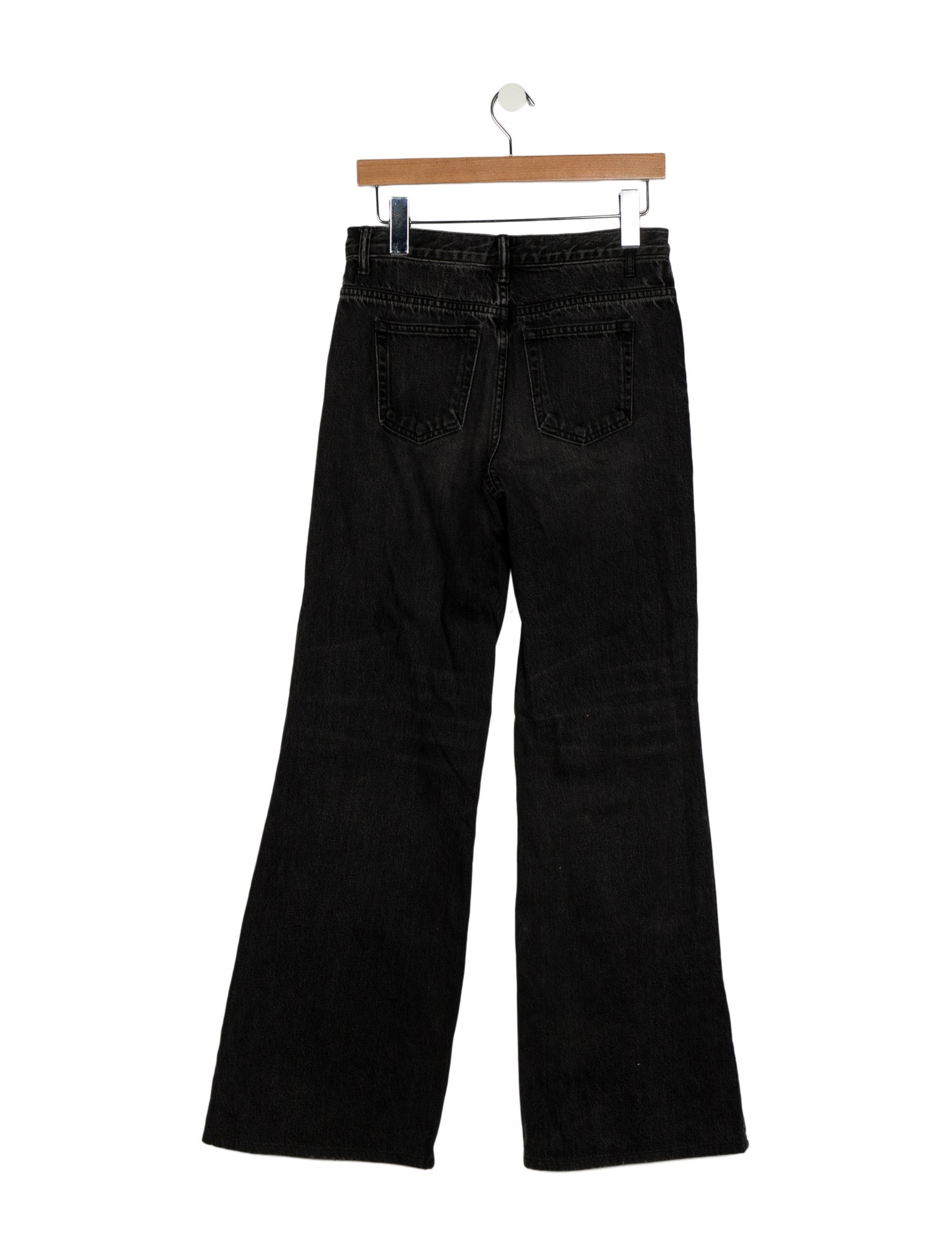 Denim x Alexander Wang Mid-Rise Wide Leg Jeans