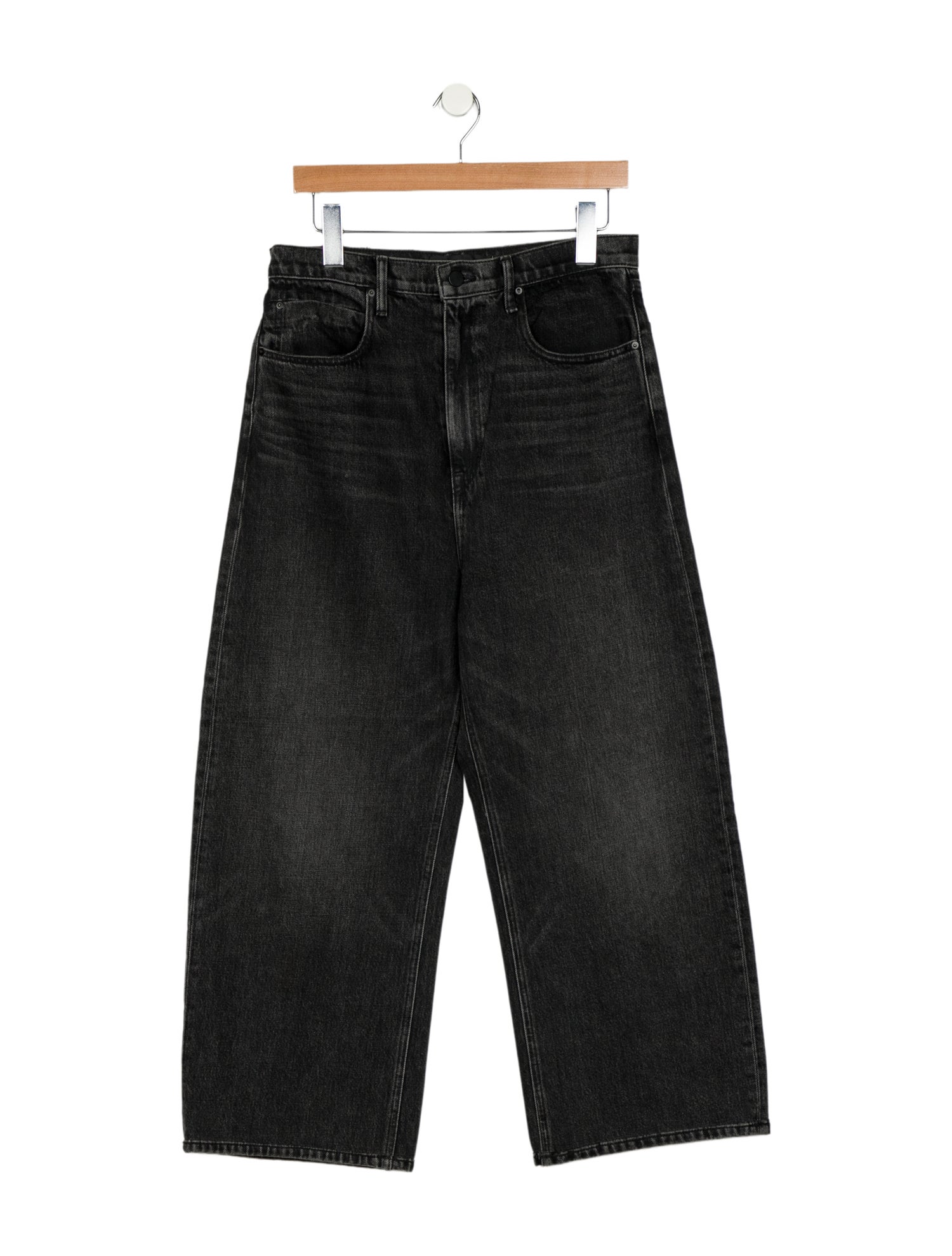 Denim x Alexander Wang High-Rise Wide Leg Jeans