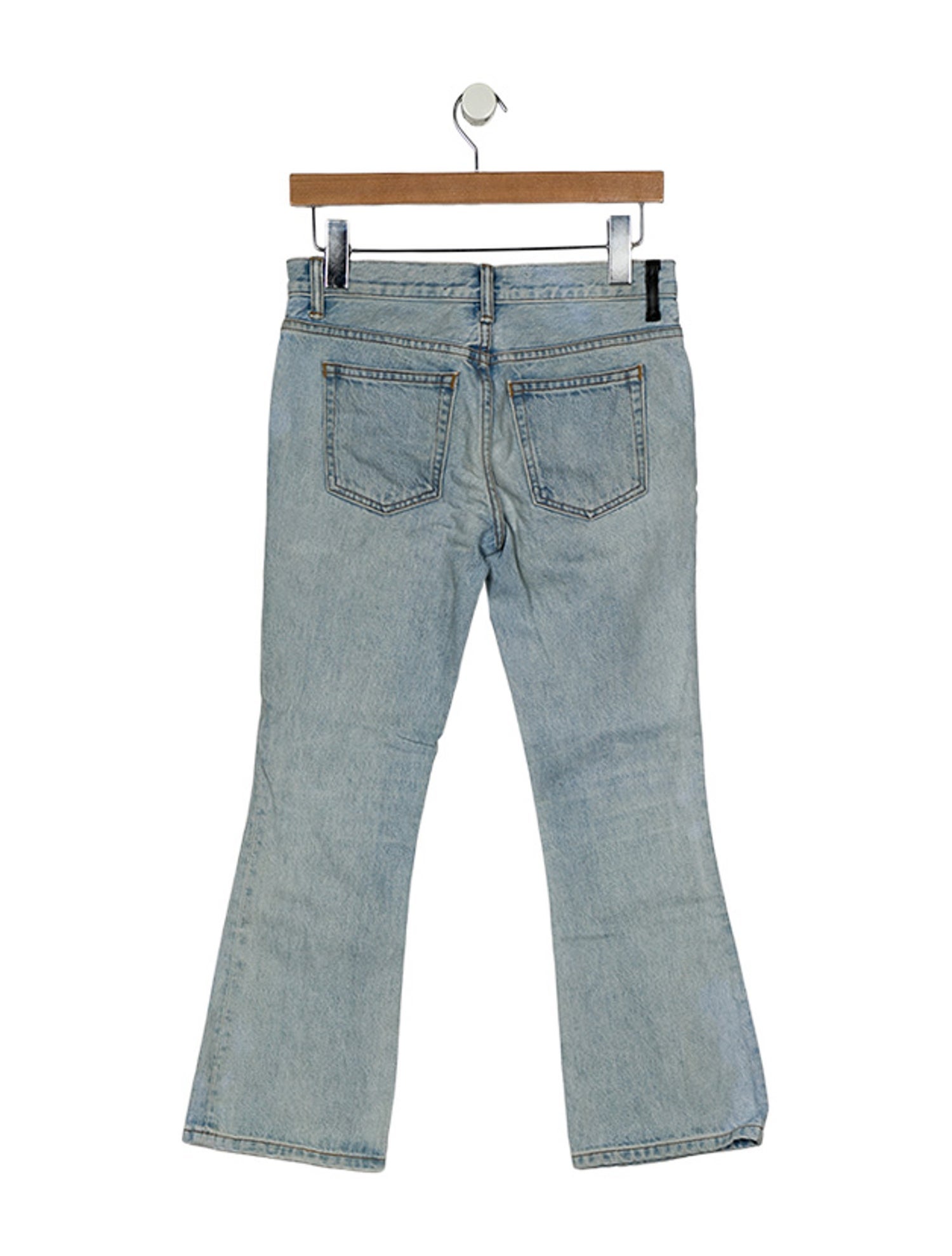Denim x Alexander Wang Mid-Rise Straight Leg Jeans