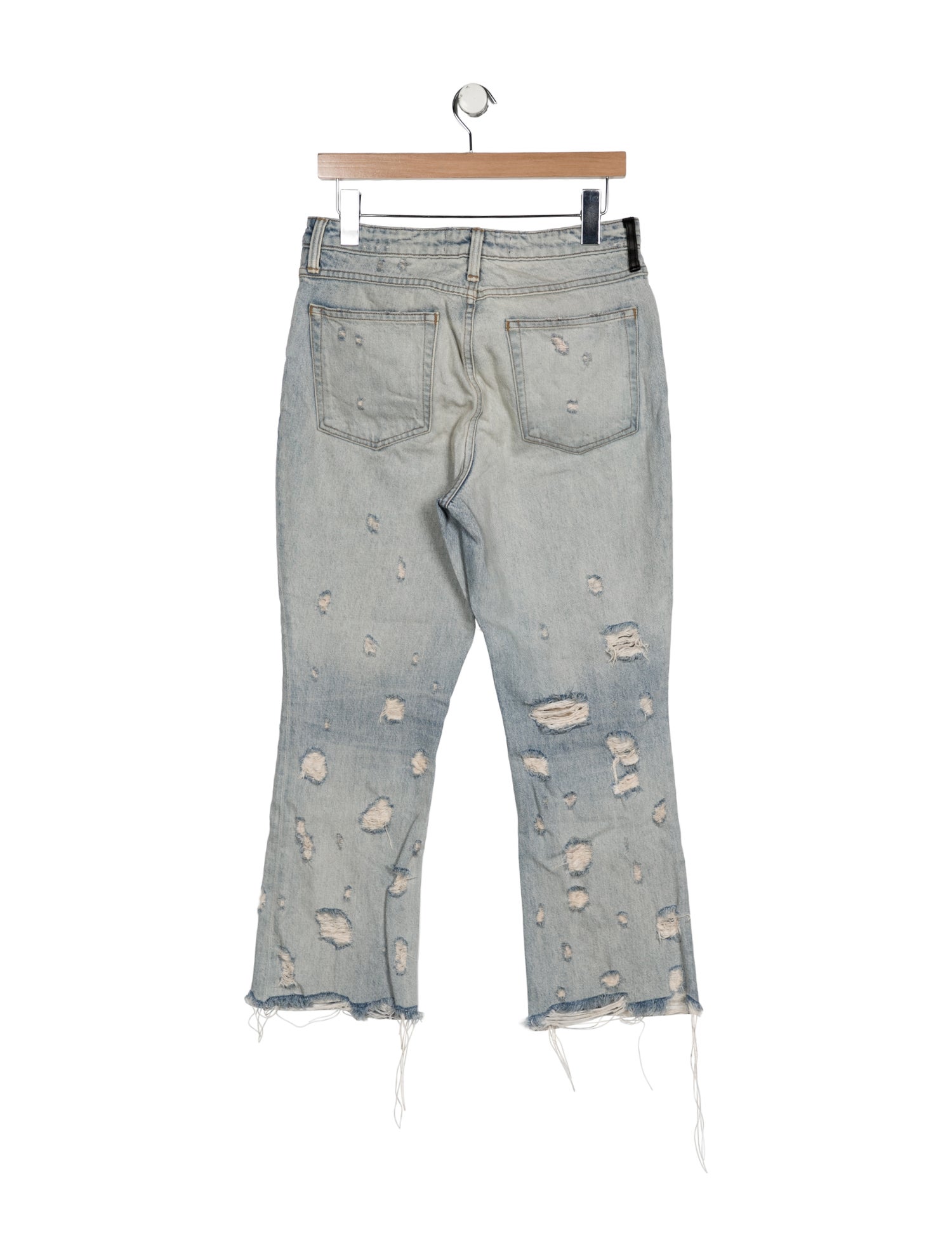 Denim x Alexander Wang Mid-Rise Straight Leg Jeans
