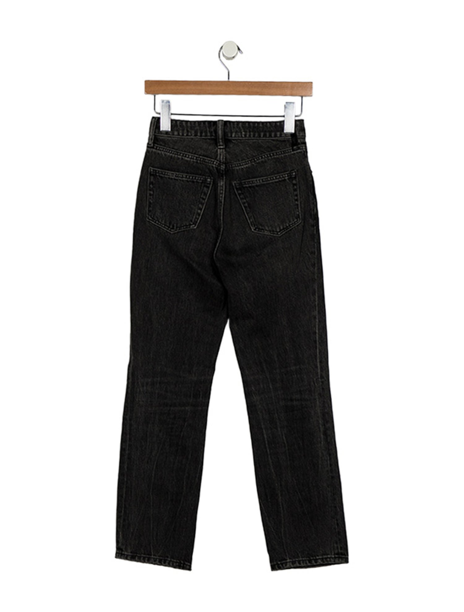 Denim x Alexander Wang High-Rise Straight Leg Jeans