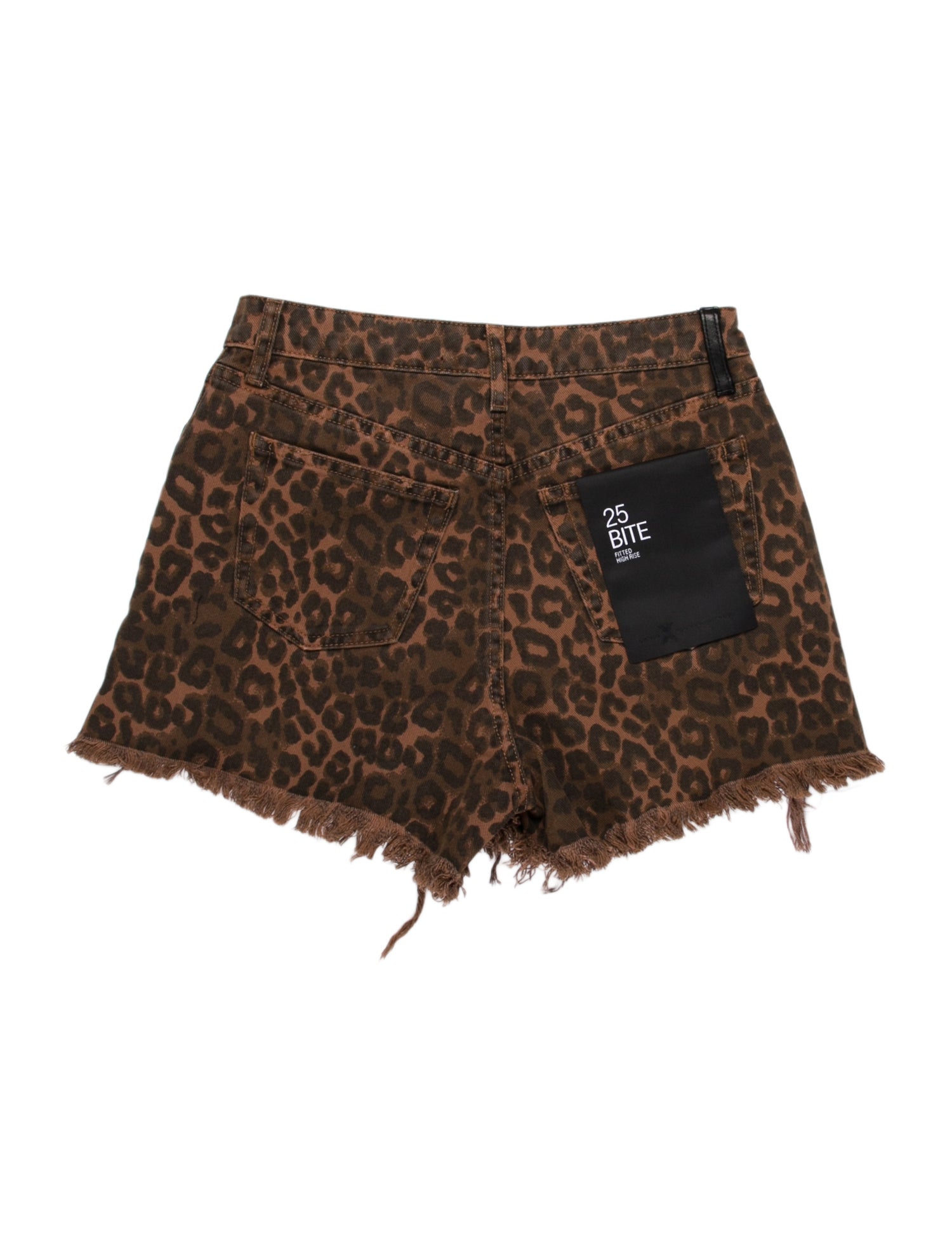 Denim x Alexander Wang Animal Print Mini Shorts w/ Tags