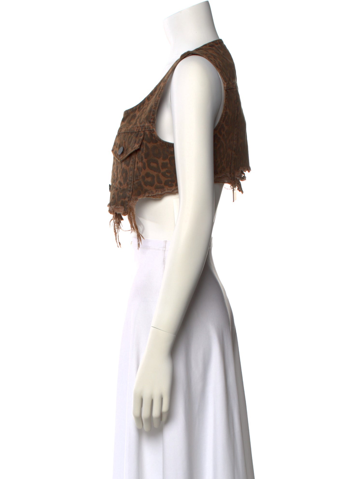 Denim x Alexander Wang Square Neckline Sleeveless Crop Top w/ Tags