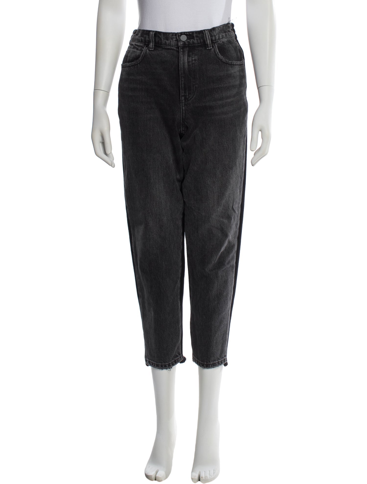 Denim x Alexander Wang Mid-Rise Straight Leg Jeans
