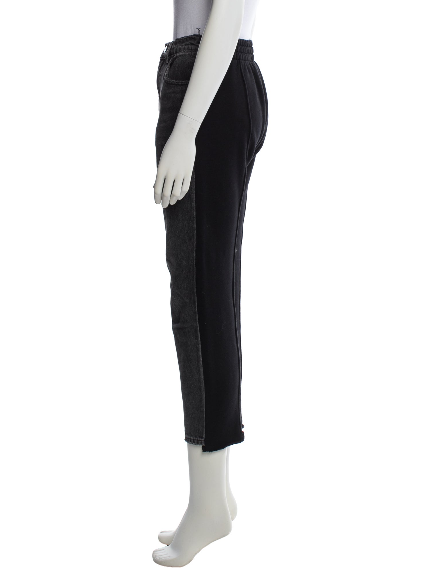 Denim x Alexander Wang Mid-Rise Straight Leg Jeans