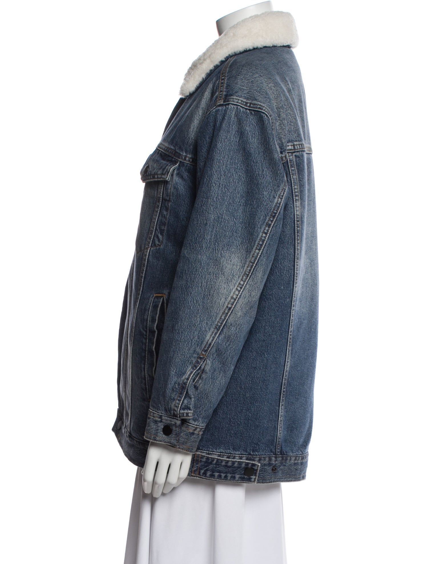 Denim x Alexander Wang Fur Jacket