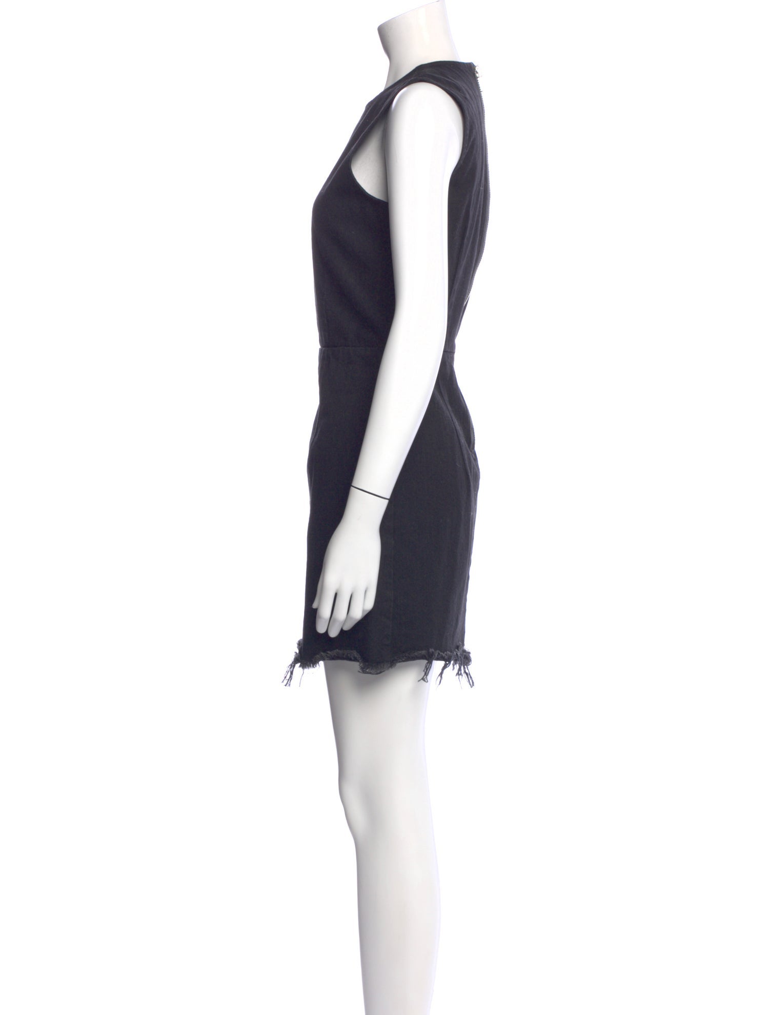 Denim x Alexander Wang Crew Neck Mini Dress