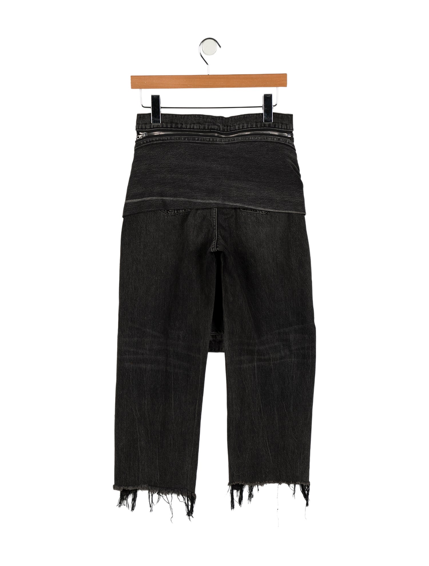 Denim x Alexander Wang Mid-Rise Straight Leg Jeans