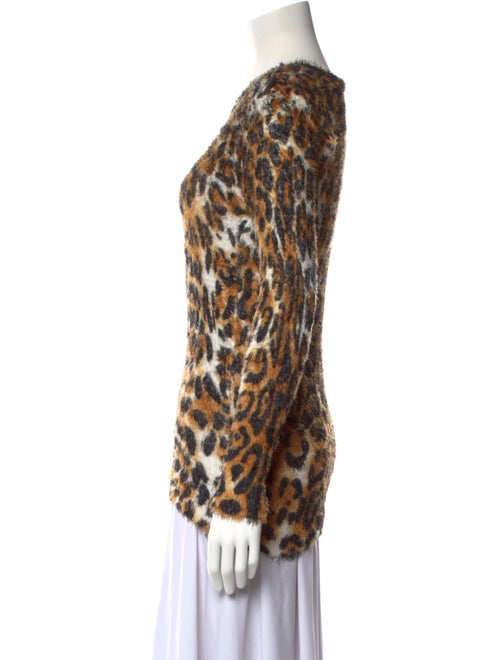 Denimaxx Animal Print Bateau Neckline Sweater