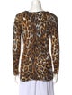 Denimaxx Animal Print Bateau Neckline Sweater