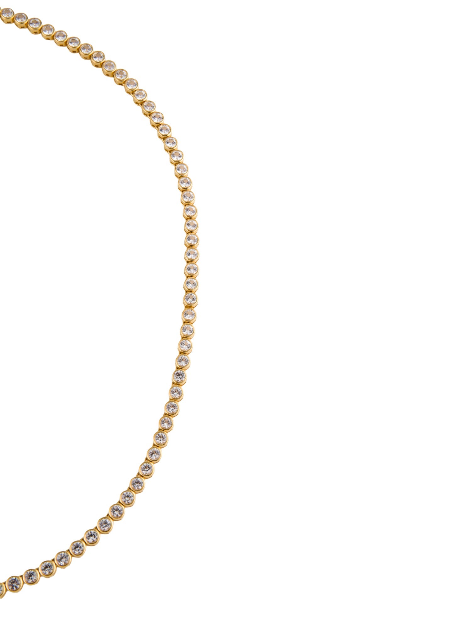 Dorsey Synthetic Sapphire Riviere Tennis Necklace