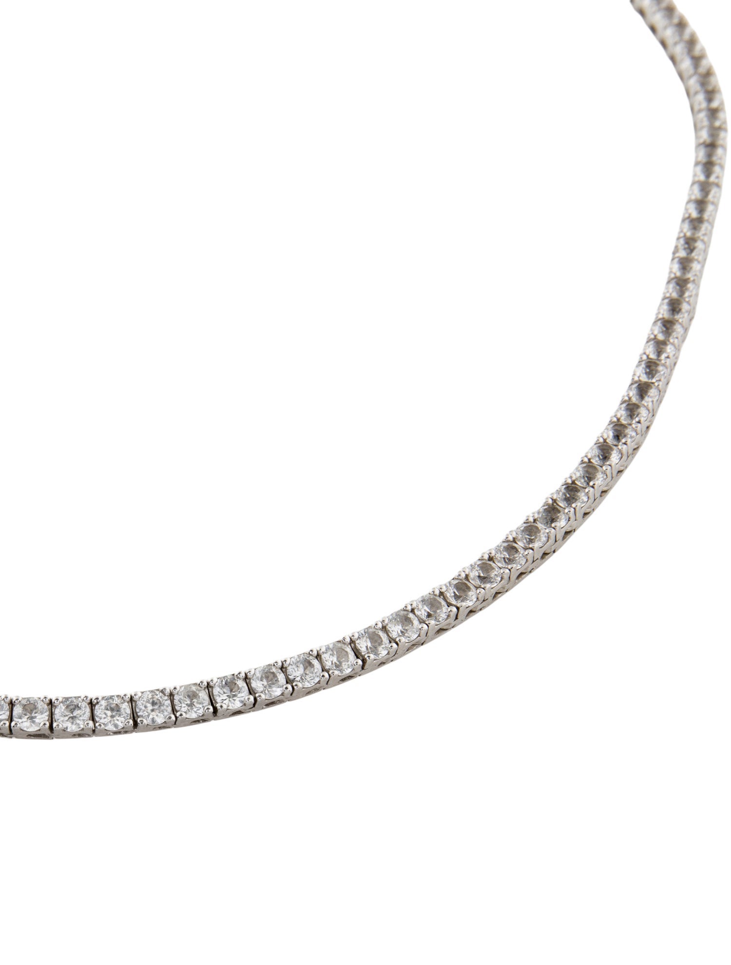 Dorsey 14.00ctw Synthetic Sapphire Riviere Necklace