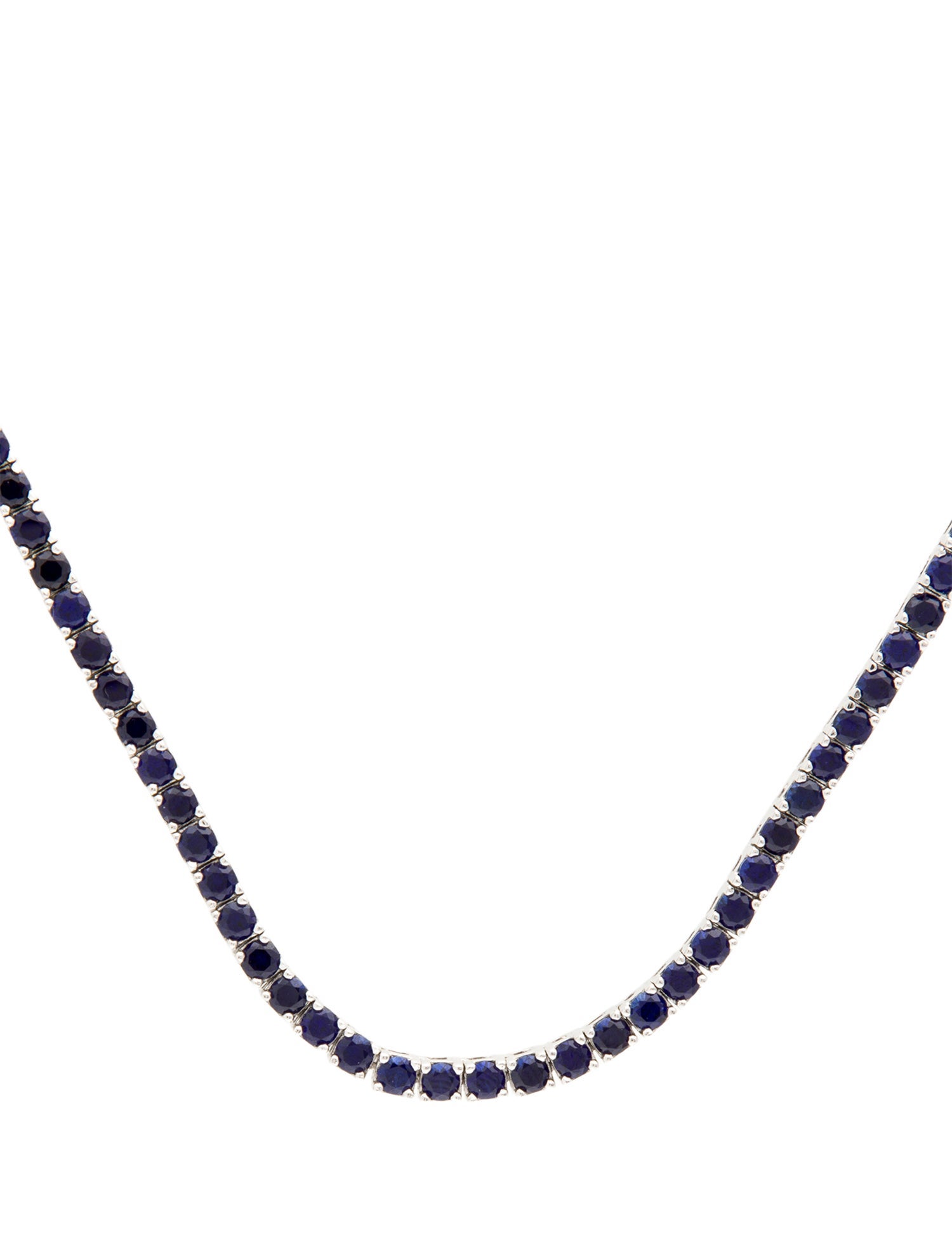 Dorsey Synthetic Sapphire Tennis Necklace