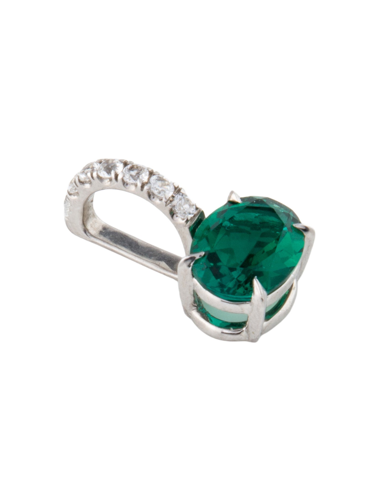 Dorsey 2.19ct Synthetic Emerald & Synthetic Sapphire Pendant