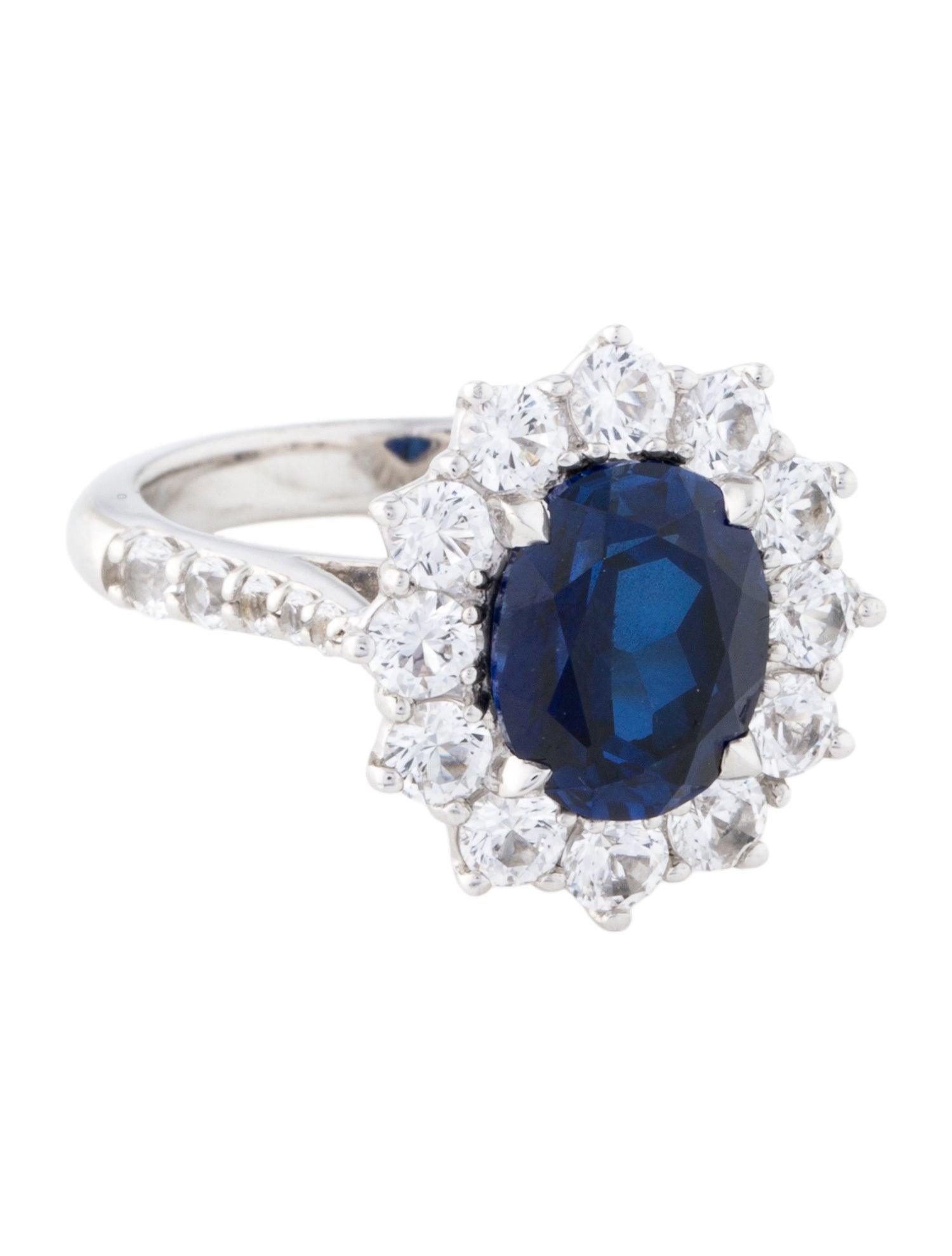 Dorsey 5.43ctw Synthetic Sapphire Petite Spencer Cocktail Ring