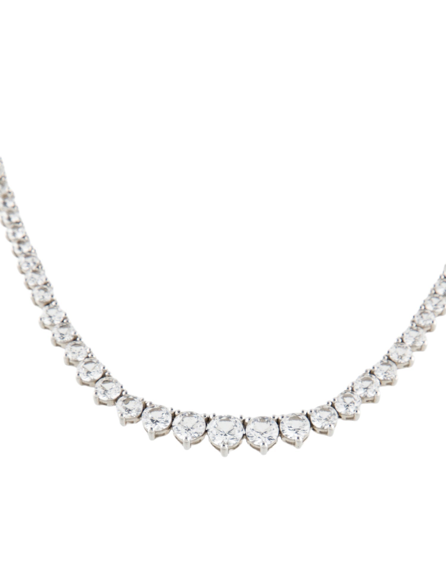 Dorsey 15.60ctw Synthetic Sapphire Riviére Necklace