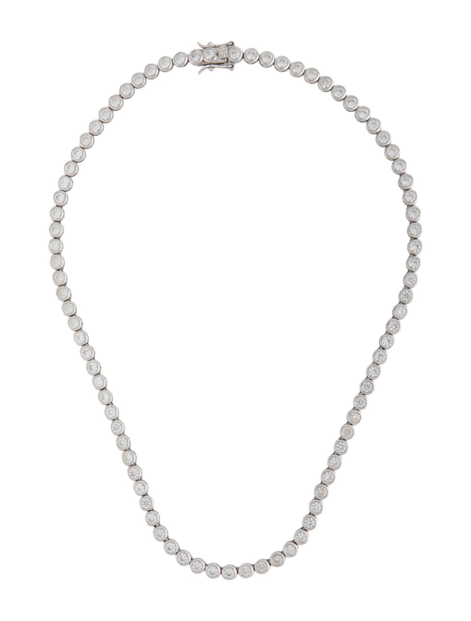 Dorsey Synthetic Sapphire James Bezel Rivière Necklace